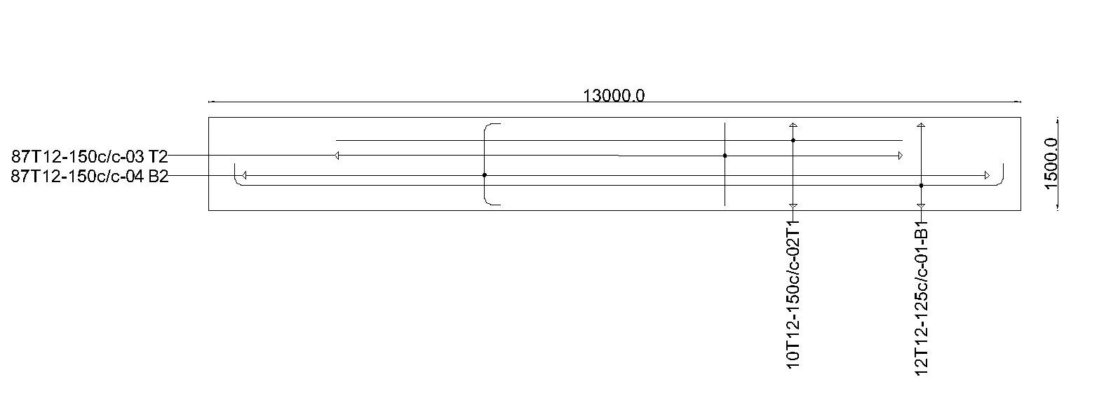 Plan details of combined foundation